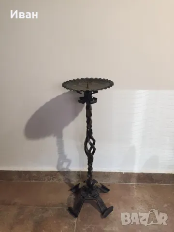 свещник ковано желязо, снимка 2 - Други - 50338120