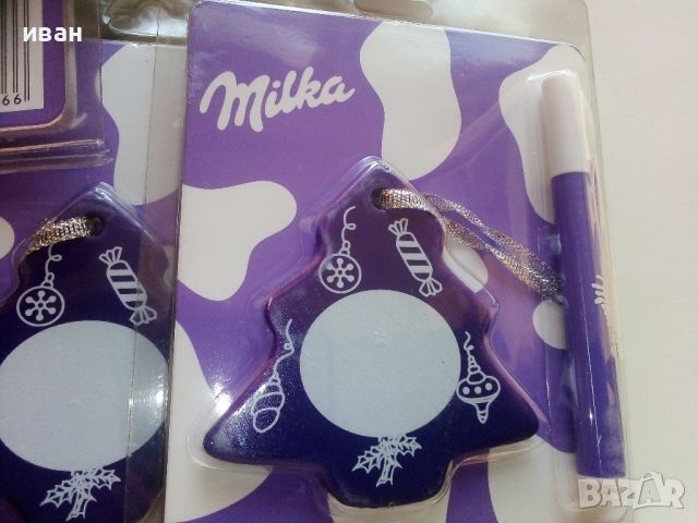 Коледна играчка Milka с маркер 46 броя нови, снимка 7 - Колекции - 46651911