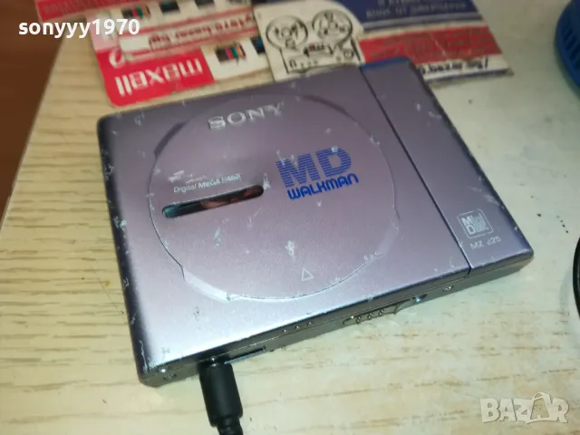 MINIDISC SONY-РАБОТИ С НОРМАЛНА БАТЕРИЯ 1,5В 2611241012, снимка 3 - Радиокасетофони, транзистори - 48109408