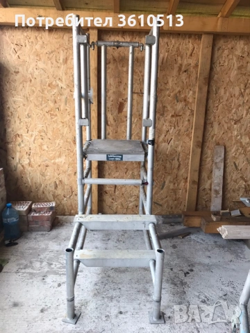 Аломиниево скеле на три нива, снимка 2 - Индустриална техника - 53939108