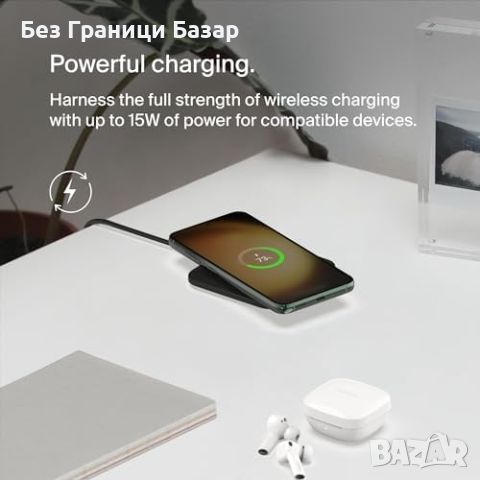 Ново Belkin 15W Бързо зарядно за iPhone Airpods телефон слушалки Apple, снимка 2 - Аксесоари за Apple - 45662615