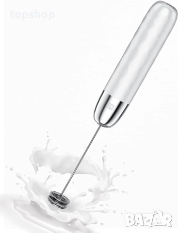 Maestri House Акумулаторен разпенител за мляко, LunaFro Mini ръчен електрически разпенител ...