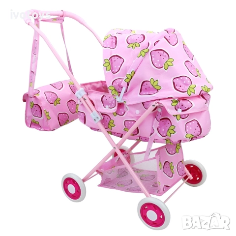 Детска количка за кукла и чанта - Код 5635, снимка 1