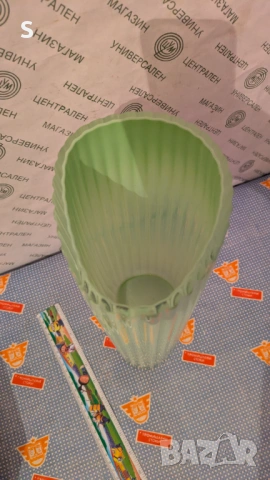 Стъклена ваза , снимка 2 - Вази - 53816886