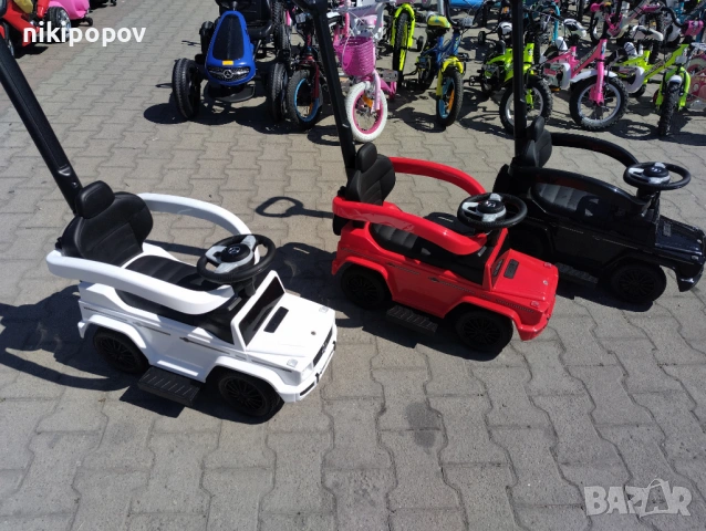 MERCEDES Кола за яздене с дръжка Mercedes-benz G350d, снимка 2 - Детски велосипеди, триколки и коли - 53849651