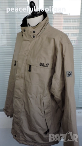 JACK WOLFSKIN Mens Outdoor Full Zipped Lined Beige Jacket UK 44/46 2XL, снимка 10 - Якета - 52671088