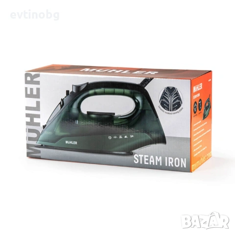 Парна ютия Muhler SI-2520C, 2400W, керамична плоча, паров удар, против прокапване и котлен камък, снимка 7 - Други стоки за дома - 53897254