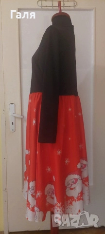 Коледна рокля размер Л/ХЛ, снимка 5 - Рокли - 52183555