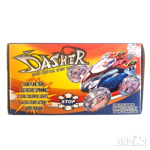 Кола Dasher-Radio-Control, Дистанционно управление, Музикална, 3D Светлини, снимка 4 - Коли, камиони, мотори, писти - 52674412