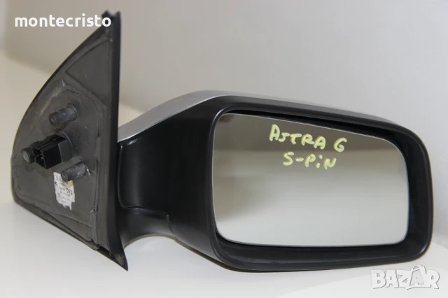 Дясно електрическо огледало Opel Astra G (1998-2009г.) 1428859 / 5 пина 🎨Цвят: Сив / Сиво, снимка 1