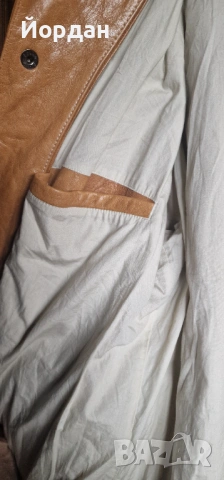 Мъжко кожено яке – MURANO. размер – L, снимка 6 - Якета - 53289958