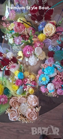 букет от соеви свещи , снимка 3 - Декорация за дома - 54004913