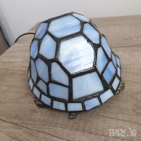 Настолна лампа - костенурка изработена в стил Tiffany, снимка 8 - Настолни лампи - 50045563