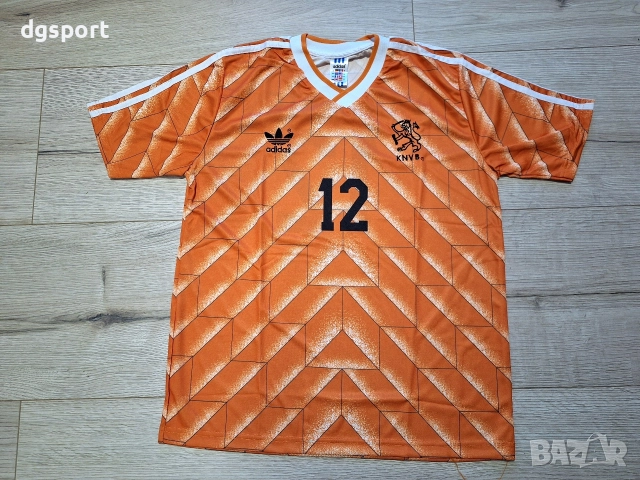 Футболна фланелка на Рууд Гулит и Марко ван Бастен Холандия ретро модел!!!, снимка 5 - Футбол - 47705604