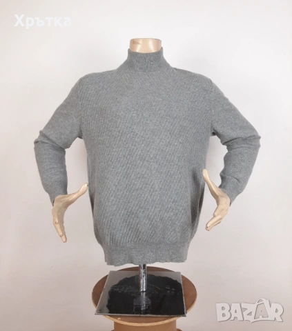 Tom Rusborg - Оригинален мъжки пуловер от 100% кашмир размер XL, снимка 2 - Пуловери - 53638448