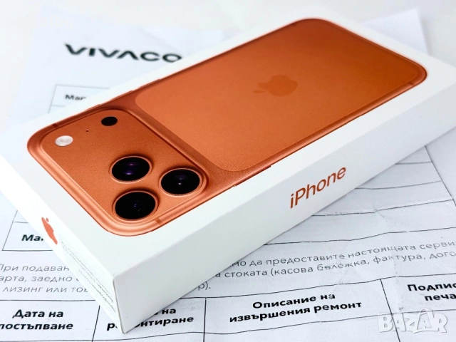 НАЛИЧЕН! Apple iPhone 17 Pro 256GB Cosmic Orange 3г. Гаранция!