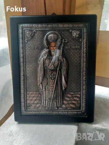 Стара сребърна икона със сертификат, снимка 2 - Антикварни и старинни предмети - 51276536