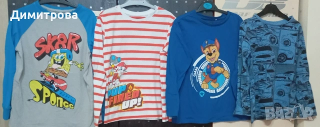 лот тънки блузки размер 122см, снимка 2 - Детски Блузи и туники - 53204500