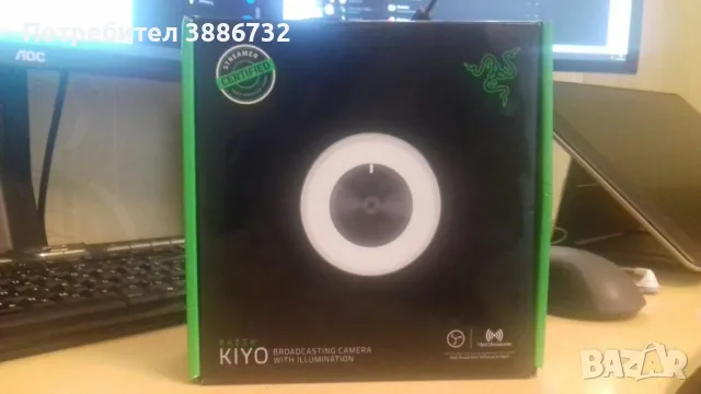 Уеб камера Razer - Kiyo, черна, снимка 2 - Камери - 47237147