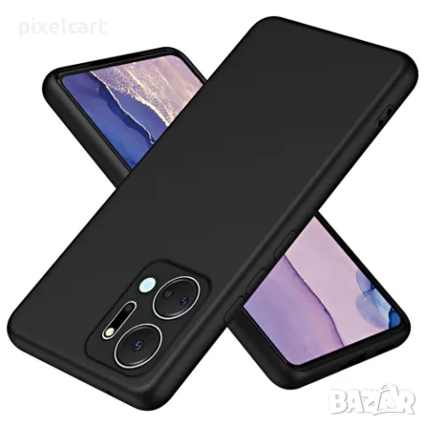 Силиконов калъф LUX за Huawei Honor X7a 5G, Черен, снимка 2 - Калъфи, кейсове - 47982906