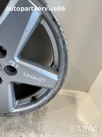 Алуминиев диск 5 спици 7x18 за Jeep Compass Patriot (2008) 05105473AA, снимка 2 - Части - 53595071