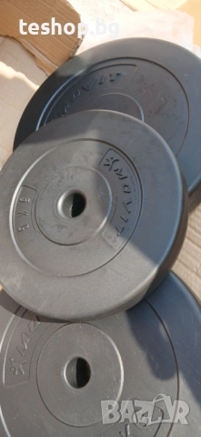 Тежести 2х10 кг и 1х5 кг MOVIT промо цена, снимка 5 - Фитнес уреди - 53746010