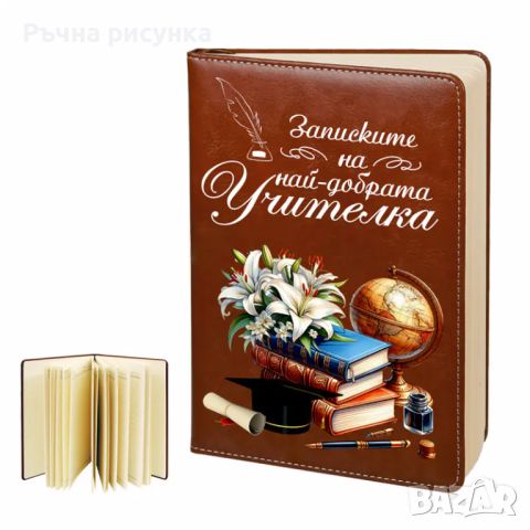 Бележник "Записките на най-добрата учителка", снимка 1 - Декорация за дома - 45195735