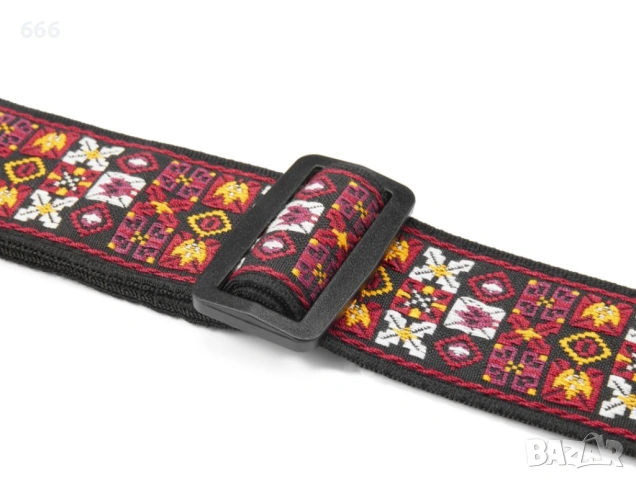 Каишка за китара AMUMU Jimi Vintage Jacquard, снимка 4 - Китари - 53191447