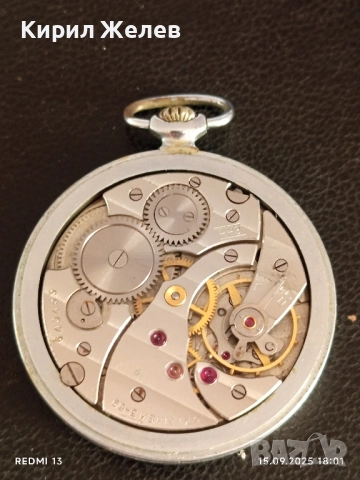 Джобен часовник МЪЛНИЯ СССР рядък за КОЛЕКЦИОНЕРИ 51283, снимка 7 - Антикварни и старинни предмети - 51723831