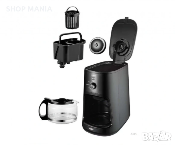 НОВО Компактна електрическа машина за приготвяне на кафе с устройство за смилане, снимка 2 - Кафемашини - 53059641