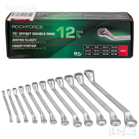 Ключове лули комплект 12 части 6–32 мм ROCKFORCE, снимка 2 - Ключове - 53234798