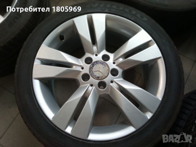 4бр. ал. джанти Mercedes (оригинални) 5x112 , 7,5/8,5 x 17 , ET47/58, снимка 2 - Гуми и джанти - 46778704