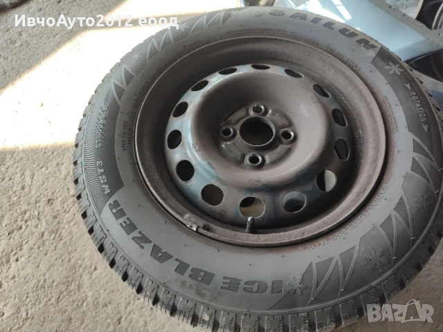 зимен комплект гуми с джанти honda jazz civic, снимка 3 - Гуми и джанти - 50917126