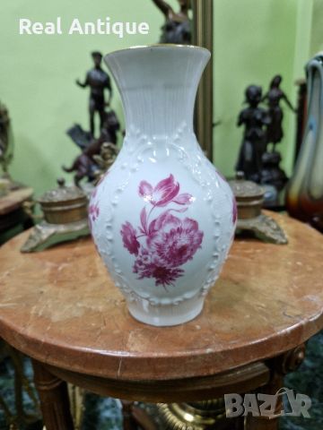 Чудесна много красива антикварна колекционерска порцеланова ваза Royal KPM , снимка 5 - Вази - 45337705