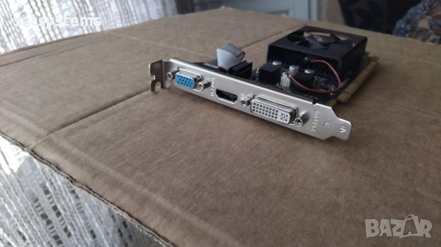 Видео карта NVidia GeForce Palit GT610 HDMI 2048MB GDDR3 64bit PCI-E, снимка 3 - Видеокарти - 53853938