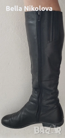 Италиански кожени ботуши, снимка 2 - Дамски ботуши - 54052598