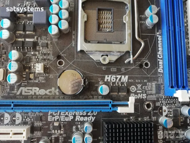 Дънна платка ASRock H67M Socket LGA1155, снимка 5 - Дънни платки - 47896590