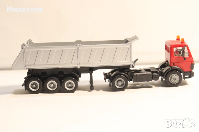 HERPA H0 1/87 MERCEDES BENZ KАМИОН САМОСВАЛ ГОНДОЛА МОДЕЛ, снимка 6 - Колекции - 53732938