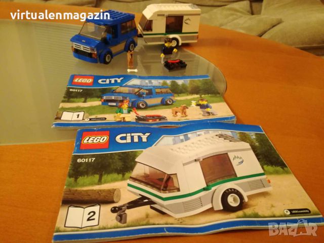 Конструктор Лего - Lego Town 60117 - Van & Caravan, снимка 1 - Конструктори - 45701853
