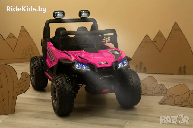 Офроуд акумулаторен автомобил BLAZE, Циклама – 4x4, до 35кг., с дистанционно и LED, снимка 17 - Детски велосипеди, триколки и коли - 50099539