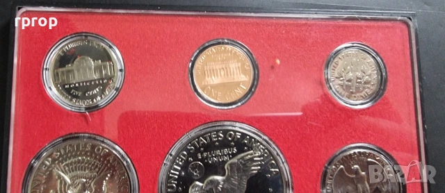 САЩ.
Пруф серия . Банкова капсула. Сан Франциско.
1975/1976 - 200  г. Независимост., снимка 3 - Нумизматика и бонистика - 47080010