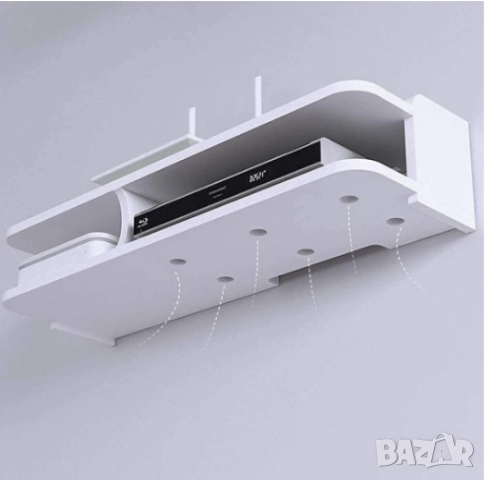 Стенен органайзер GREATON – за Wi-Fi рутер, дистанционно управление и други аксесоари, снимка 5 - Други стоки за дома - 52098768