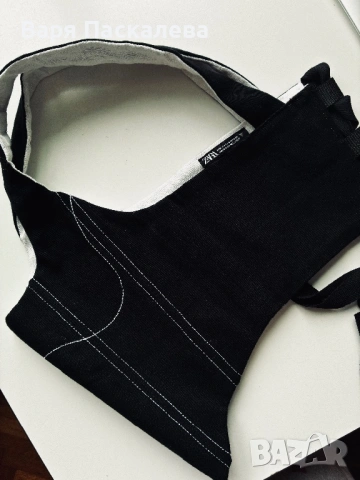 Дънков корсет Zara, S/М-размер, снимка 5 - Корсети, бюстиета, топове - 53732402