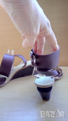 Дамски сандали Zara, естествена кожа, снимка 6 - Сандали - 54086143