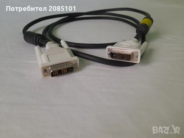 Кабел DVI to DVI 1.8m, снимка 1 - Кабели и адаптери - 47035354