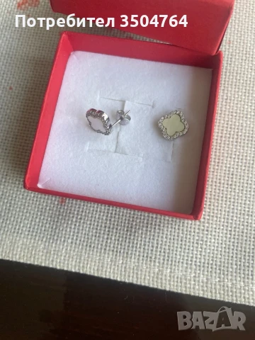 Сребърни обици, снимка 3 - Обеци - 50713265