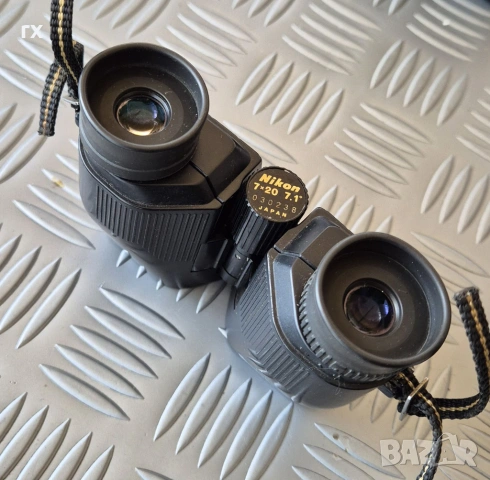 Бинокъл Bushnell Insta Focus 7x35, Nikon Travellite II, снимка 7 - Екипировка - 51791665