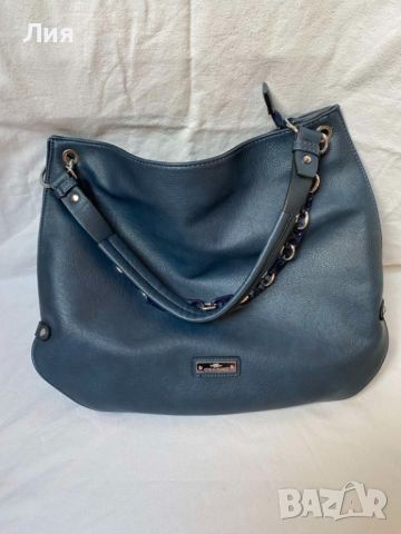 Синя дамска чанта, снимка 3 - Чанти - 45918562