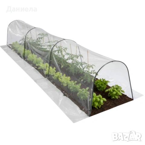 Мини оранжерия - компактна със здрава конструкция - 1,5 х 4 м, снимка 8 - Оранжерии - 53618294