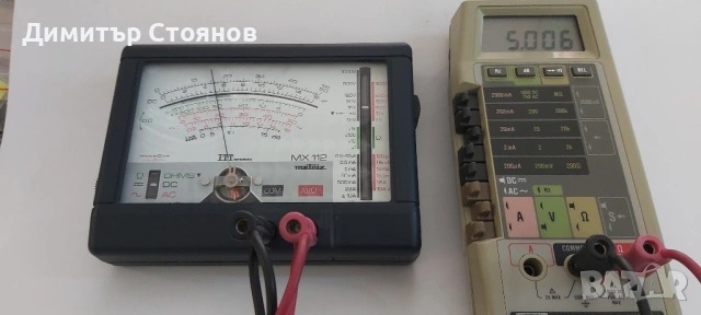 Продавам прецизен мултицет (мултимер) ITT mx 112, снимка 4 - Друга електроника - 53704437